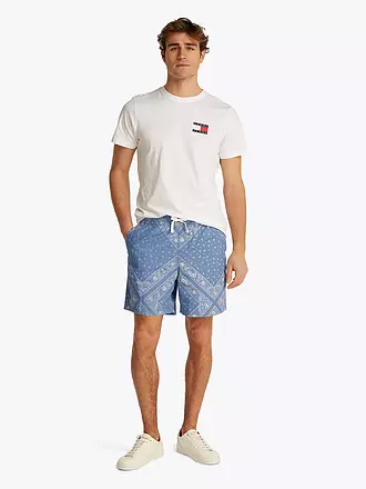 TOMMY JEANS | Badeshorts
Marca: TOMMY JEANS
Color: azul claro
Categorías: Moda,Hombre

Material: Algodón
Estampado: Paisley,Estampado
Largo (pantalones/jeans): Shorts
Estilo: Young Fashion
Altura de la cintura: Tiro medio
Detalles: Bolsillos laterales,Cordón | 